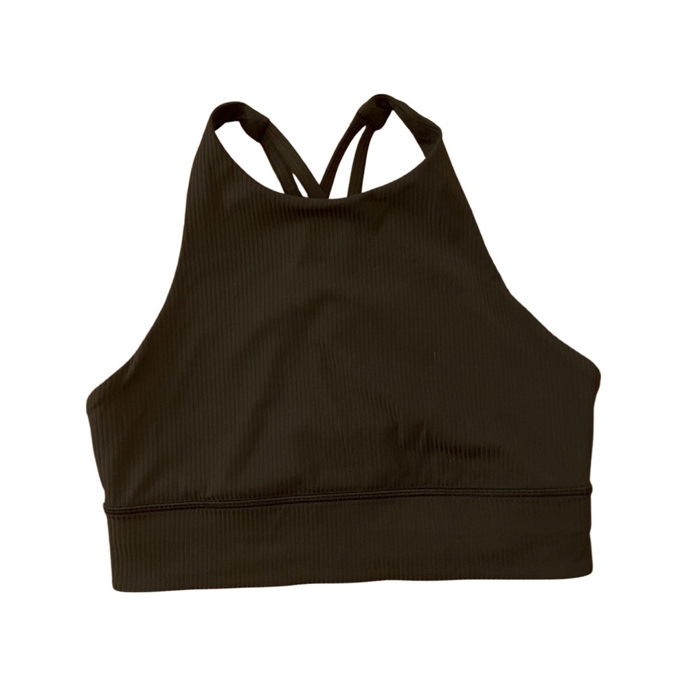Lululemon energy high neck ribbed sports bra
